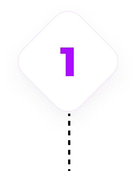 purple vector of 1 number