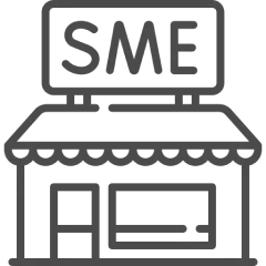 vector image of SME
