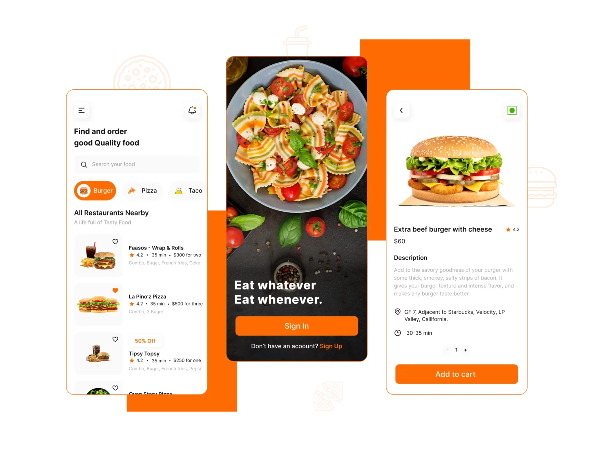 Quick and Fresh Food Delivery Service - Order Now! A Developed Food delivery App for finding Food online easily.