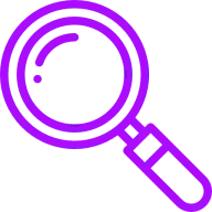 search icon of purple color