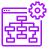 purple icon of software service